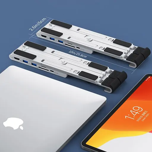 Док-станція для ноутбука Choetech 7-in-1 HUB-M43-SL (90620) - фото 8