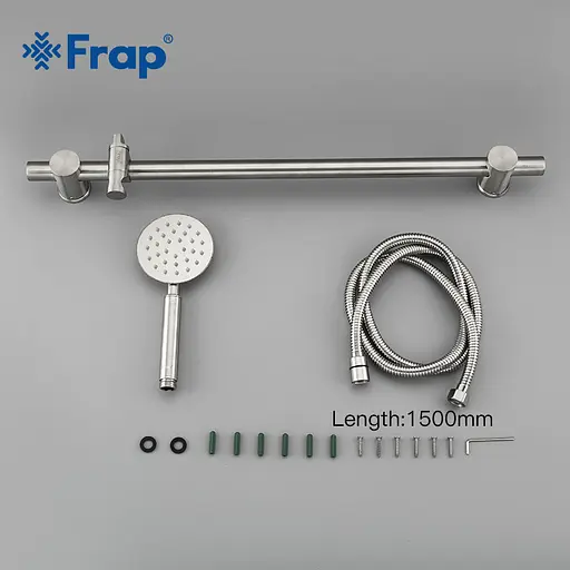 Душовий гарнітур Frap F8016, нержавіюча сталь, 66 см, Нержавіюча сталь - фото 6