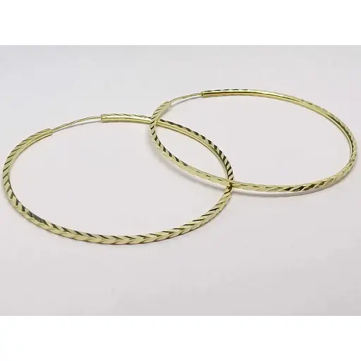 Золоті сережки Столична Ювелірна Фабрика з алмазною гранню. 100025/55Ж - фото 2