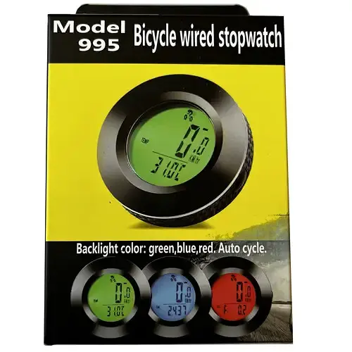 Велокомпьютер Bicycle Computer NO:997/995 с тремя цветами подсветки экрана (19 функций) - фото 5