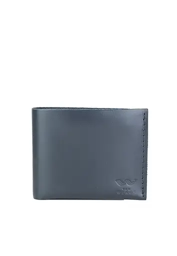 Кожаный кошелек Mini синий - фото 1