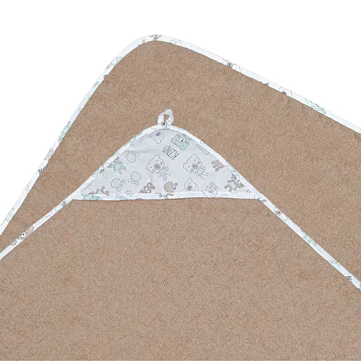 Куточок махровий Home Line Тедді ментолово-бежевий 90х90 см (198047) - фото 2