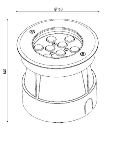 Світильник грунтовий KLOODI KDGL-SC160 9W 3K 30D - фото 2