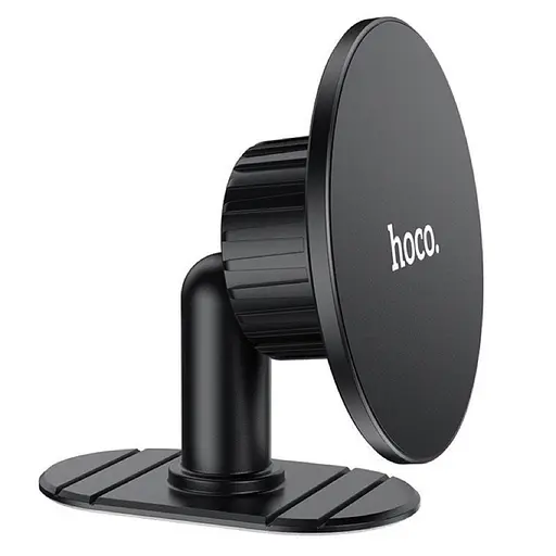 Автотримач для телефона HOCO H13 Fine jade ring magnetic car holder(center console) Black - фото 4