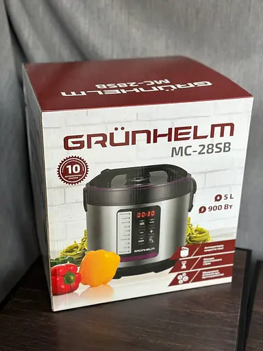Мультиварка скороварка пароварка Grunhelm MC-28SB 10 програм приготування чаша 5 л 900 Вт - фото 2