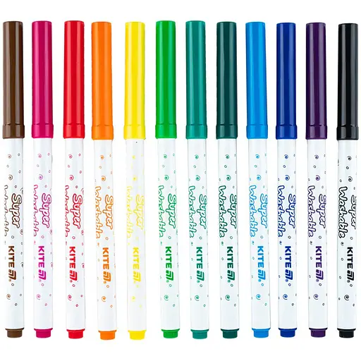 Фломастери Kite Creative Superwashable 12 кольорів (K-1152) - фото 2