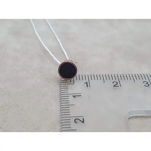 Золотая моносерьга-пуссета Favoritum с эмалью. 210045/1 - фото 4