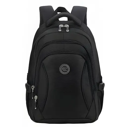 Універсальний міський рюкзак Justpack з ортопедичною спинкою 26х42х18 см чорний (8853)