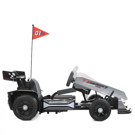 Электромобиль детский Bambi Карт M 6148EBLS-11 24V 24V14AH EVA Bluetooth серый - фото 3