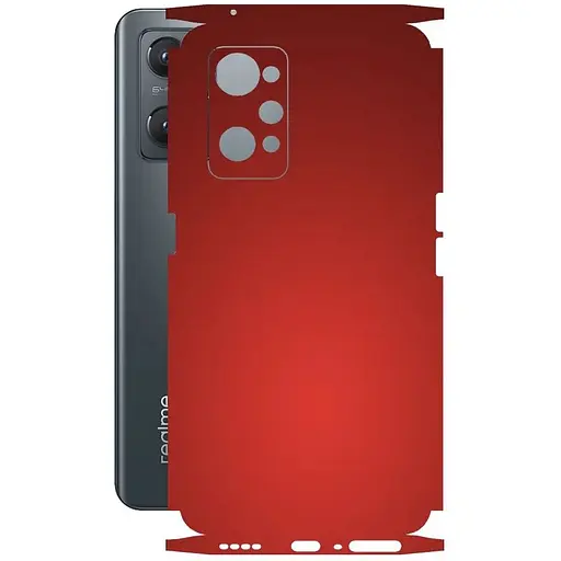Защитная пленка StatusSKIN для Realme GT Neo 3T Корпус Винил красная матовая - фото 1