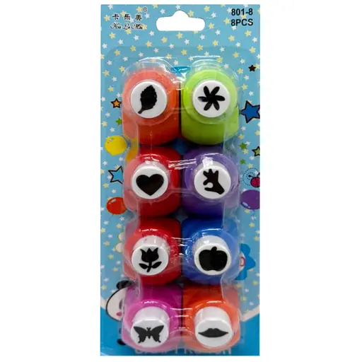 Набор фигурных дыроколов Leader 315294 в наборе 8 штук - фото 1