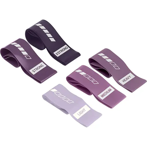 Набір резинок для фітнесу Gymtek 0,5-30кг фіолетовий - фото 9