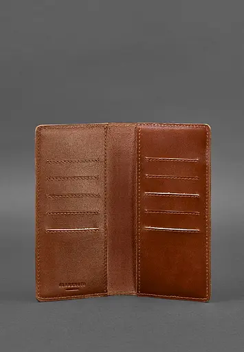 Кожаный портмоне-купюрник 11.0 светло-коричневый - фото 4