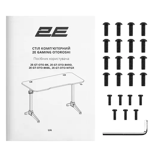 Геймерский стол 2E Gaming OTOROSHI Black (2E-GT-OTO-BK) (2E-GT-OTO-WTGR) - фото 15