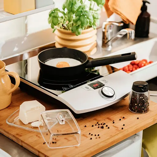 Плита настольная Camry CR 6515 индукционная/ конфорок:1/ 20-2000Вт/ 60°-240° С/ стеклокерамика - фото 4