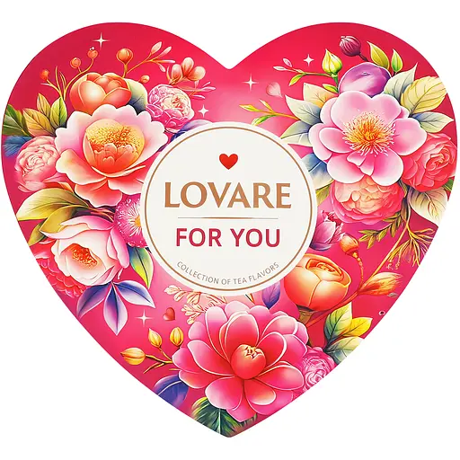 Набір чаю Lovare FOR YOU 34 прозорі пірамідки (4823115405333)