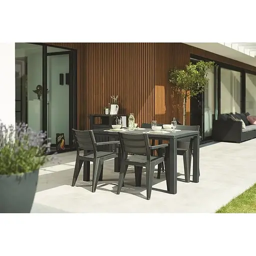 Стул садовый пластиковый Keter Julie серый - фото 8