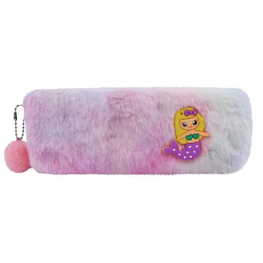 Пенал пухнастий Русалка, 21x9x3 см (В асортименті)