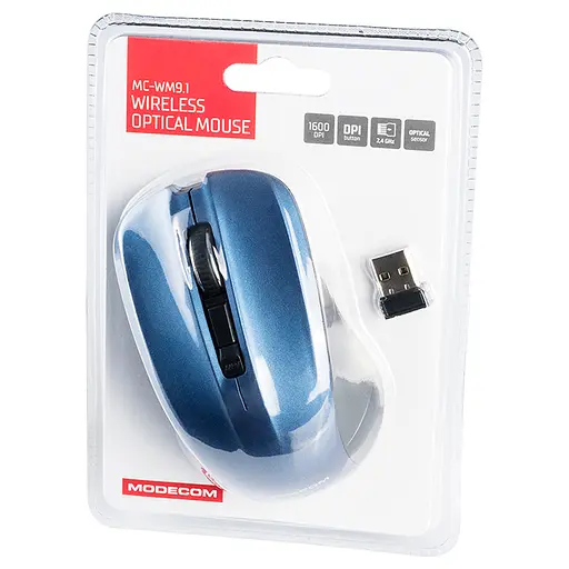 Беспроводная мышь Modecom MC-WM9.1 Black-Blue (M-MC-0WM9.1-140) - фото 5