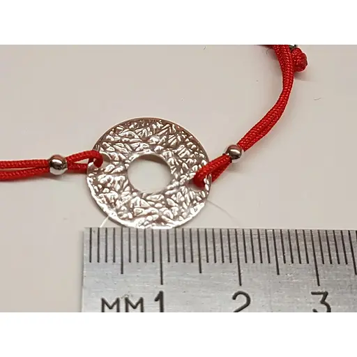 Браслет из текстиля Qvaliz с серебряными вставками. 905-00989 - фото 2