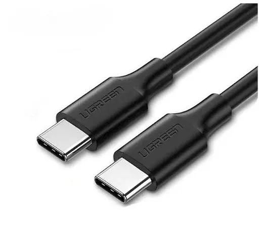 Кабель 150 см Ugreen US286 Type-C to Type-C 3A черный - фото 1