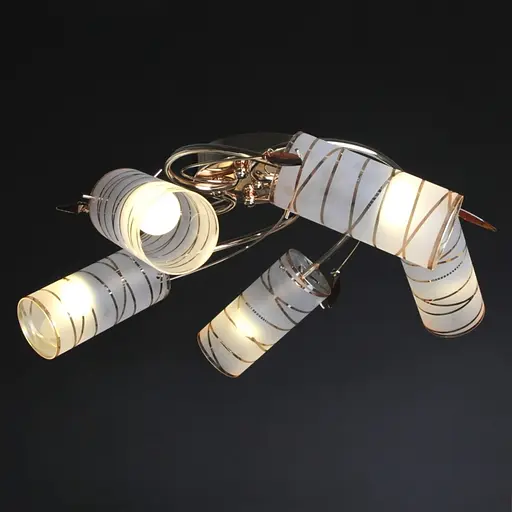 Люстра стельова Brille класична E14 60W G (LK-172C/5) - фото 3