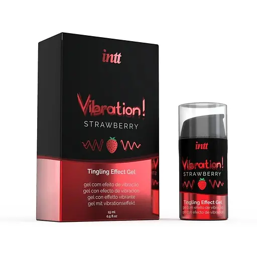 Жидкий вибратор Intt Vibration Strawberry 15 мл с эффектом вибрации до 30 минут - фото 3