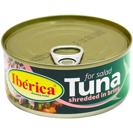 Уцінка. Тунець Iberica для салатів, у власному соку, 150 г - фото 1