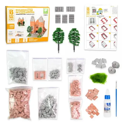 Будівельний набір для творчості з міні-цеглинок BLOCKY Затишна Святиня, 31010