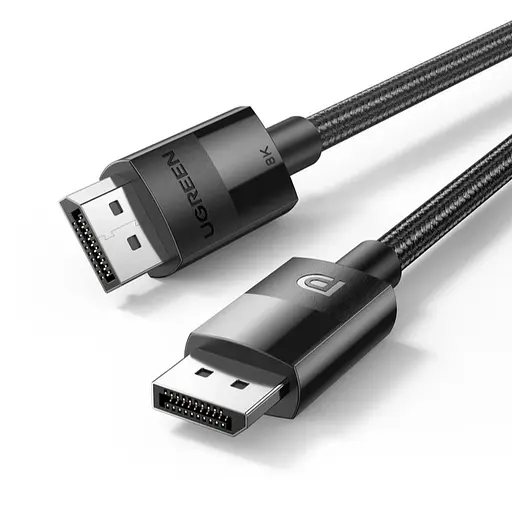 Кабель UGREEN DP114 DP 1.4 Male to Male Plastic Case Braided Cable 3m (UGR-80393) - фото 3