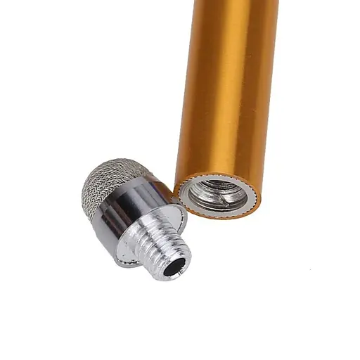 Стилус ємнісний, алюмінієвий, з отвором для кріплення, золотистий - фото 2