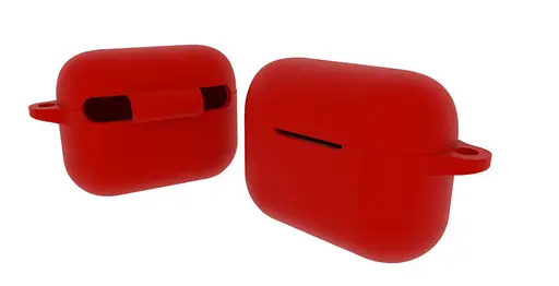 Чохол-накладка DK Silicone Candy Friendly з карабіном для Xiaomi QCY T10/T10 Pro/T11 (red) - фото 3