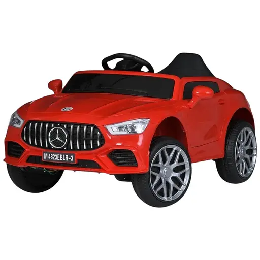 Електромобіль дитячий Bambi Racer з екошкіряним сидінням пультом 2.4G та амортизаторами червоний