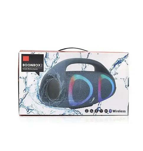 Портативная Вluetooth колонка Boombox 2 B15/ 8172 Бумбокс RGB‑подсветка 1800 mAh 2х5 Вт microSD Вlack - фото 6