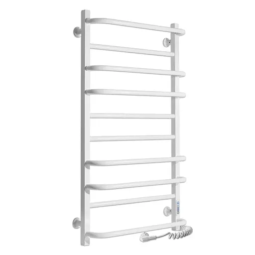 Электрический полотенцесушитель Laris Зебра Комфорт ЧФ10 500x900 Э правый R3 77700091, Белый, Правое, Электронный - фото 1