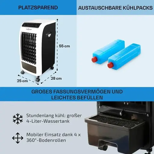 Охолоджувач повітря oneConcept Carribean Blue Білий (10028181) - фото 4