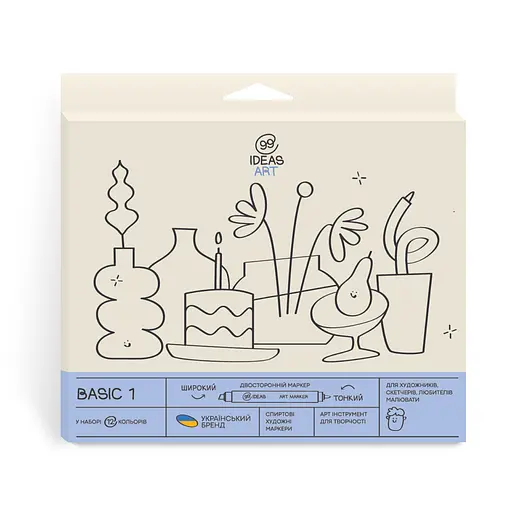 Набор маркеров Basic 1, 12 шт.