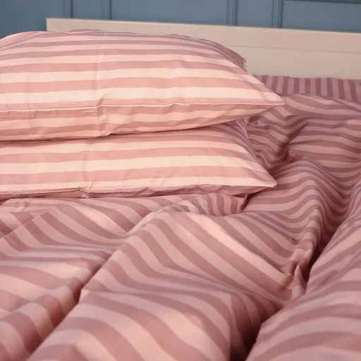Простынь MirSon Бязь Nude stripes 150х220 см (2200011152493) - фото 3