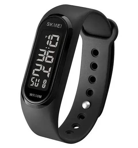 Наручные часы браслет Skmei 1666 (Черные с черным циферблатом) - фото 2