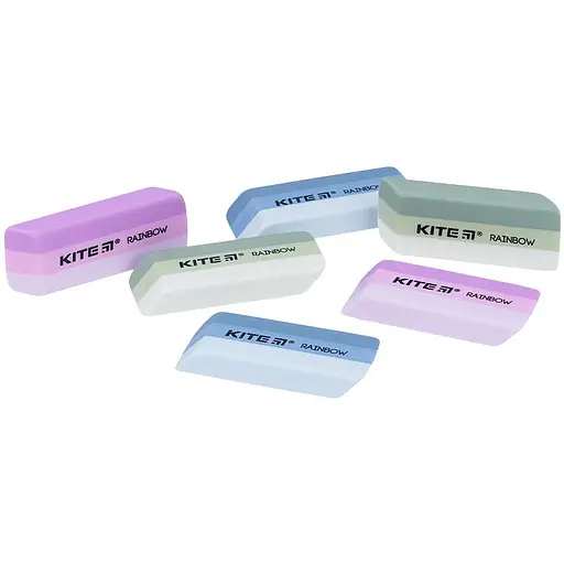 Ластик цветной Rainbow K16-103 Kite (4250804882456) голубой - фото 1
