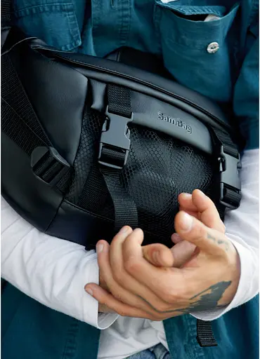 Чоловіча поясна сумка бананка Sambag 38х21 см sum0022765 - фото 2