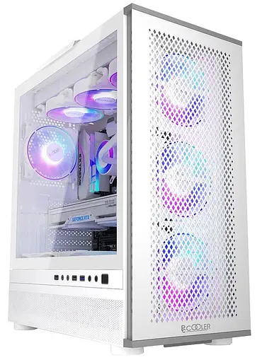 Корпус PcCooler PcCOOLER CPS MASTER ME200W MESH белый (MASTER ME200W MESH) без блока питания - фото 1