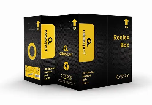 Кабель вита пара Cablexpert (UPC-5004E-L) CAT5e, багатожильний, алюміній під міддю (CCA с AWG24), неекранований, 305м - фото 2