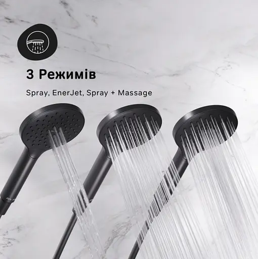 Душова система ShowerSpot Am.Pm Like black matt F0780722, Чорний матовий - фото 2