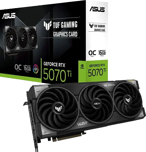 Відеокарта GeForce RTX 5070 Ti 16GB Asus TUF Gaming OC (TUF-RTX5070TI-O16G-GAMING)