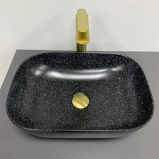 Умивальник VBI Ravenna space black matt накладний VBI-011221, Чорний матовий - фото 2