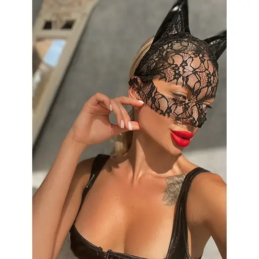 Мереживна маска D&A Кішка - фото 8