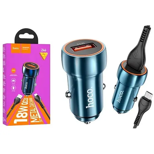 Зарядний пристрій Hoco Z46 Micro QC3.0 1 x USB/18W