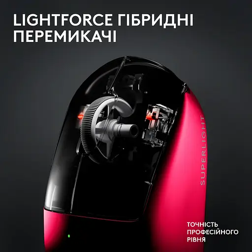 Мышь компьютерная Logitech G Pro X Superlight 2 Lightspeed Wireless Magenta (910-006797, 910-006799) - фото 7