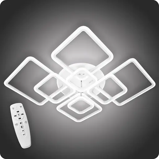 Люстра світлодіодна 517 Dlight 3color з пультом 235Вт Білий (01728) - фото 2